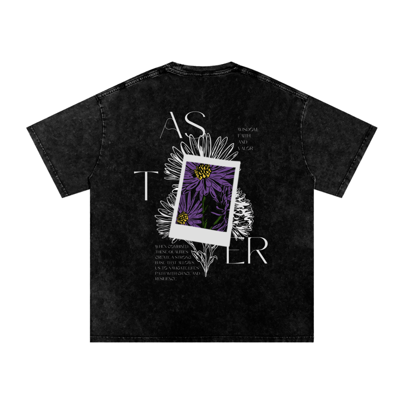 September Birth Flower Oversized T-Shirt