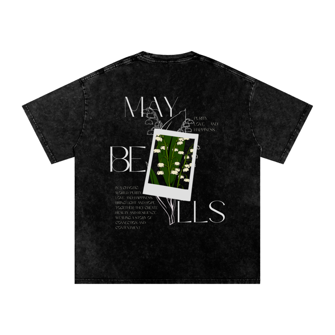 May Birth Flower Oversized T-Shirt