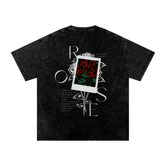 June Birth Flower Oversized T-Shirt