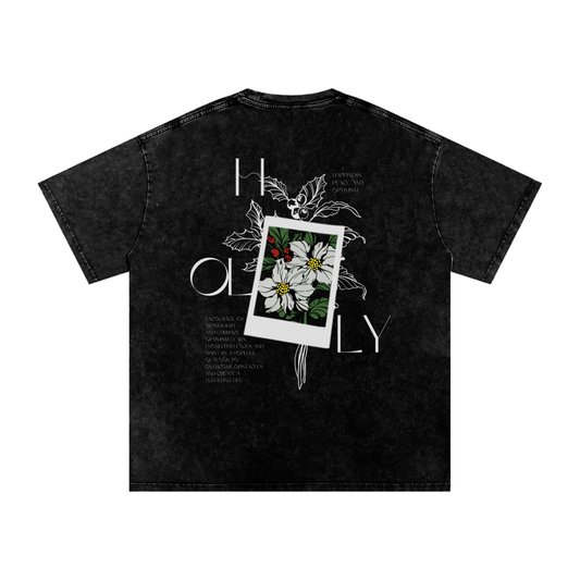 December Birth Flower Oversized T-Shirt