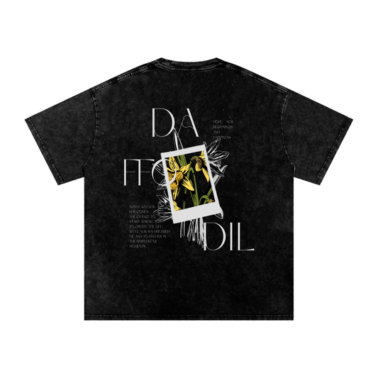 March Birth Flower Oversized T-Shirt